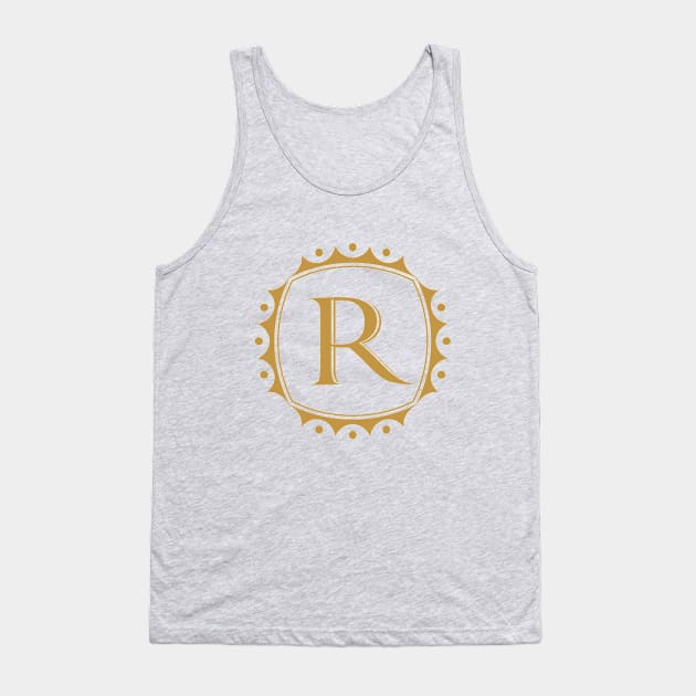 Royal Letter R Tank Top by GeeTee